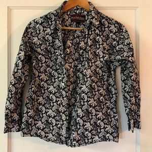 Youth L. Rock & Roll Cowboy western shirt. EUC